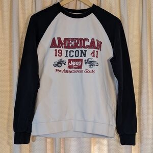 Jeep Spirit "American Icon 1941" Raglan Crewneck Sweatshirt - Size Large